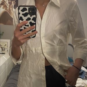 White button-up shirt